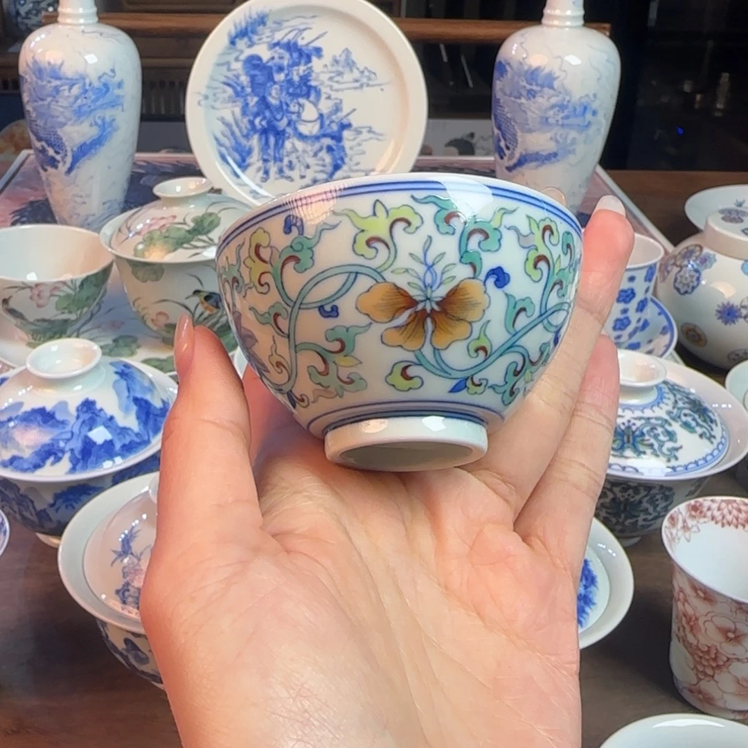 名窑口 斗彩缠枝花卉福利