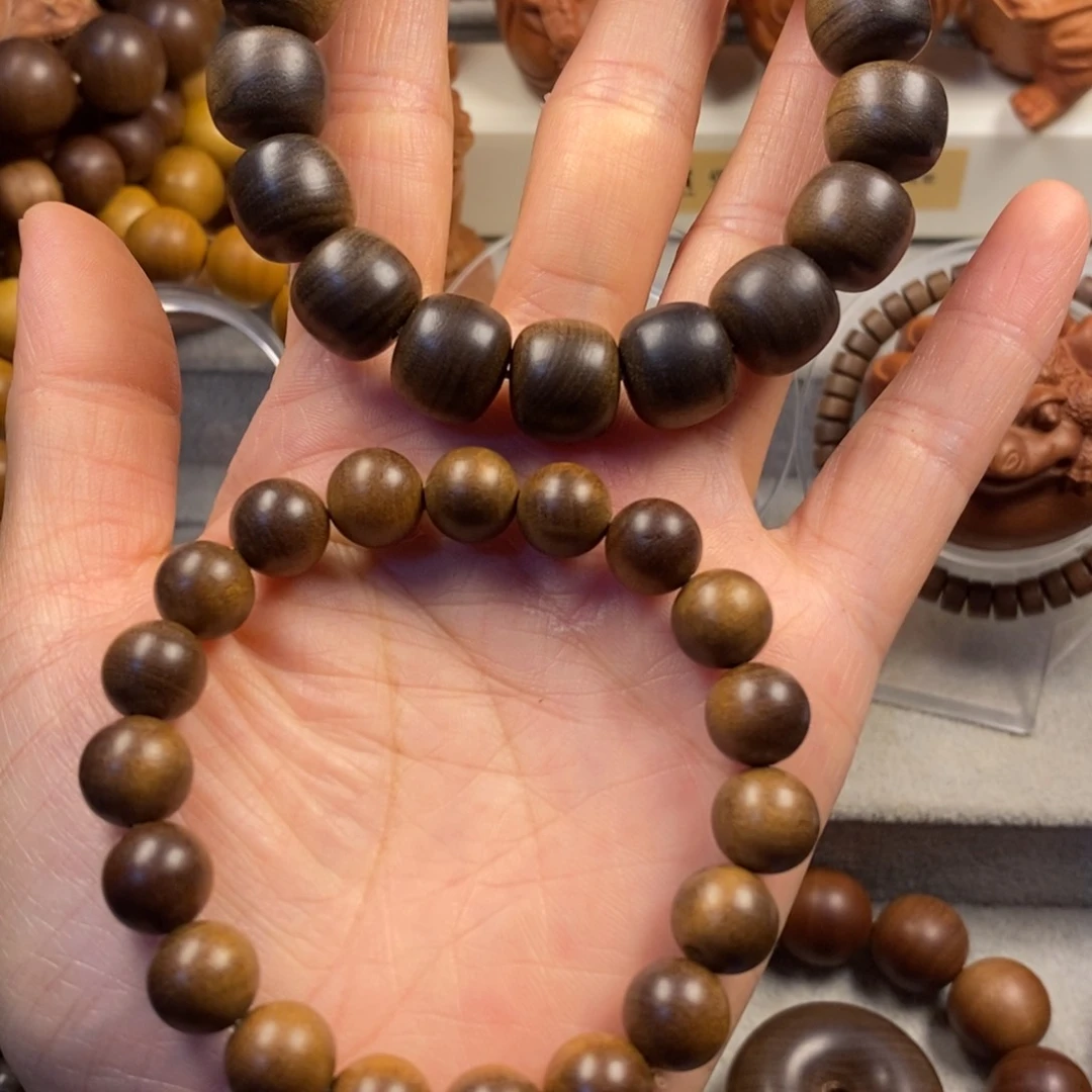 檀香木手串/手链不****?老山檀奶香味1213/1.0微瑕