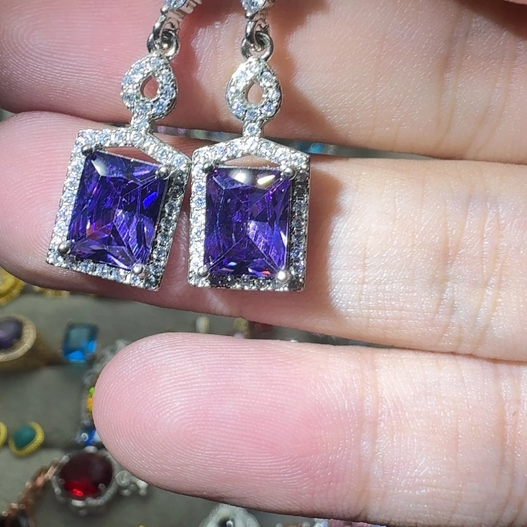 水晶戒指银S925镶嵌