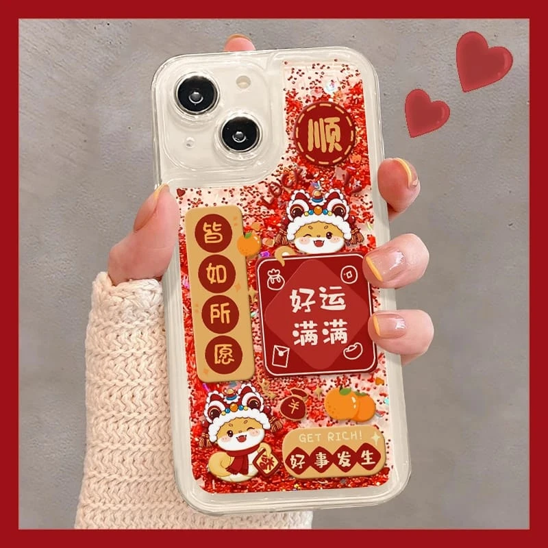 皆如所愿金色流沙壳适用苹果16手机壳iphone15/14新12/11promax华