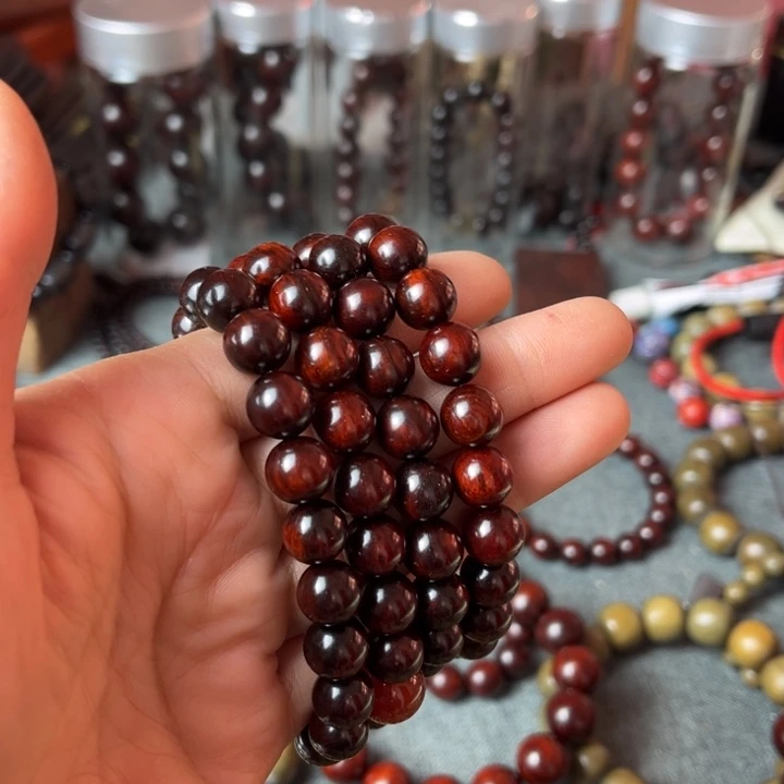 香榧木八*?小叶紫檀1.0×108手串0000000