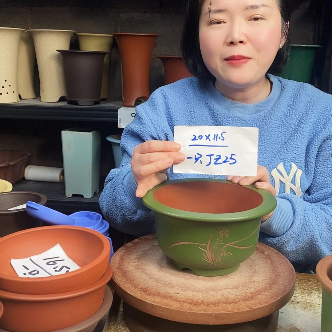 紫砂紫砂花盆一只JZ25