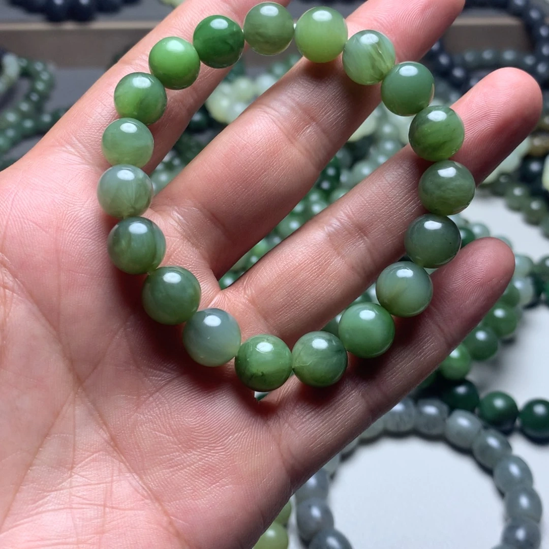 和田玉未镶嵌手链