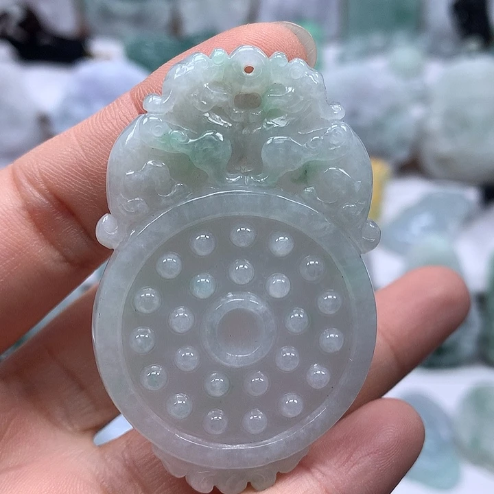 翡翠未镶嵌颈饰仿古貔貅福利