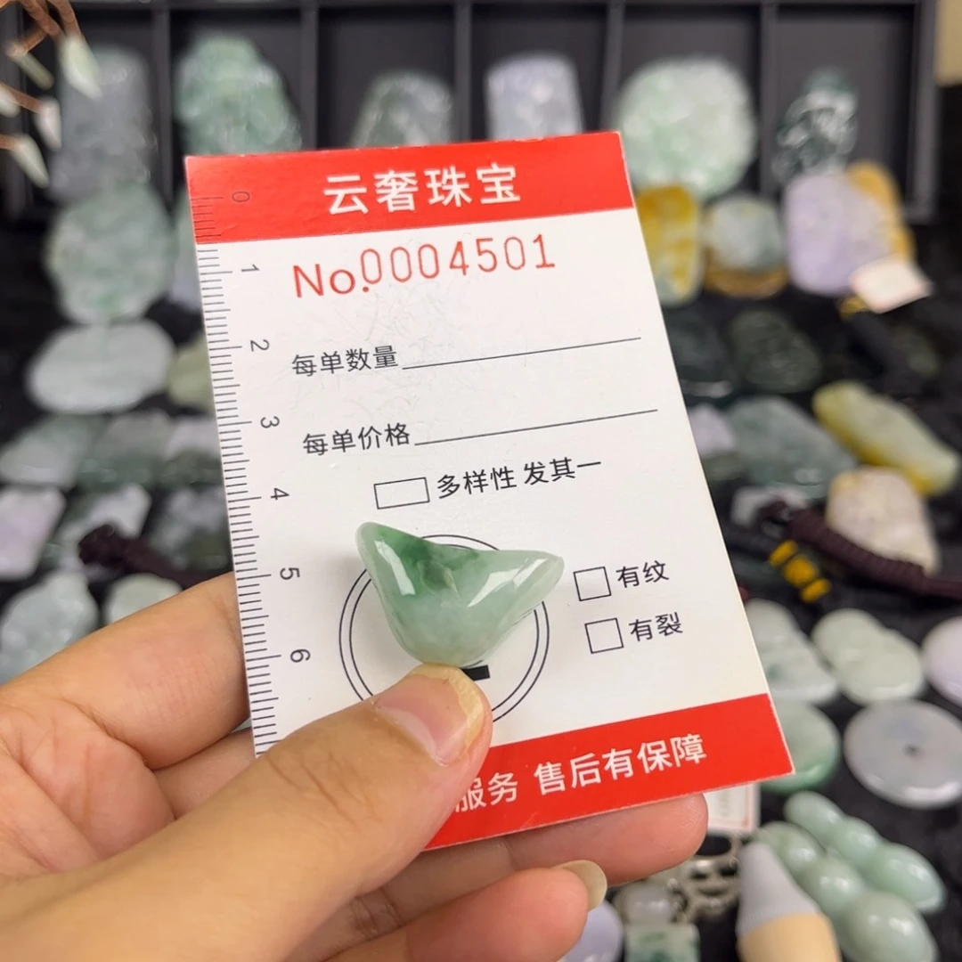 翡翠未镶嵌吊坠(赠链)