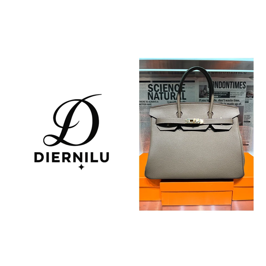 【晚晚真皮高定】30CM原创高定真皮-BK30大象灰（深灰）-J068