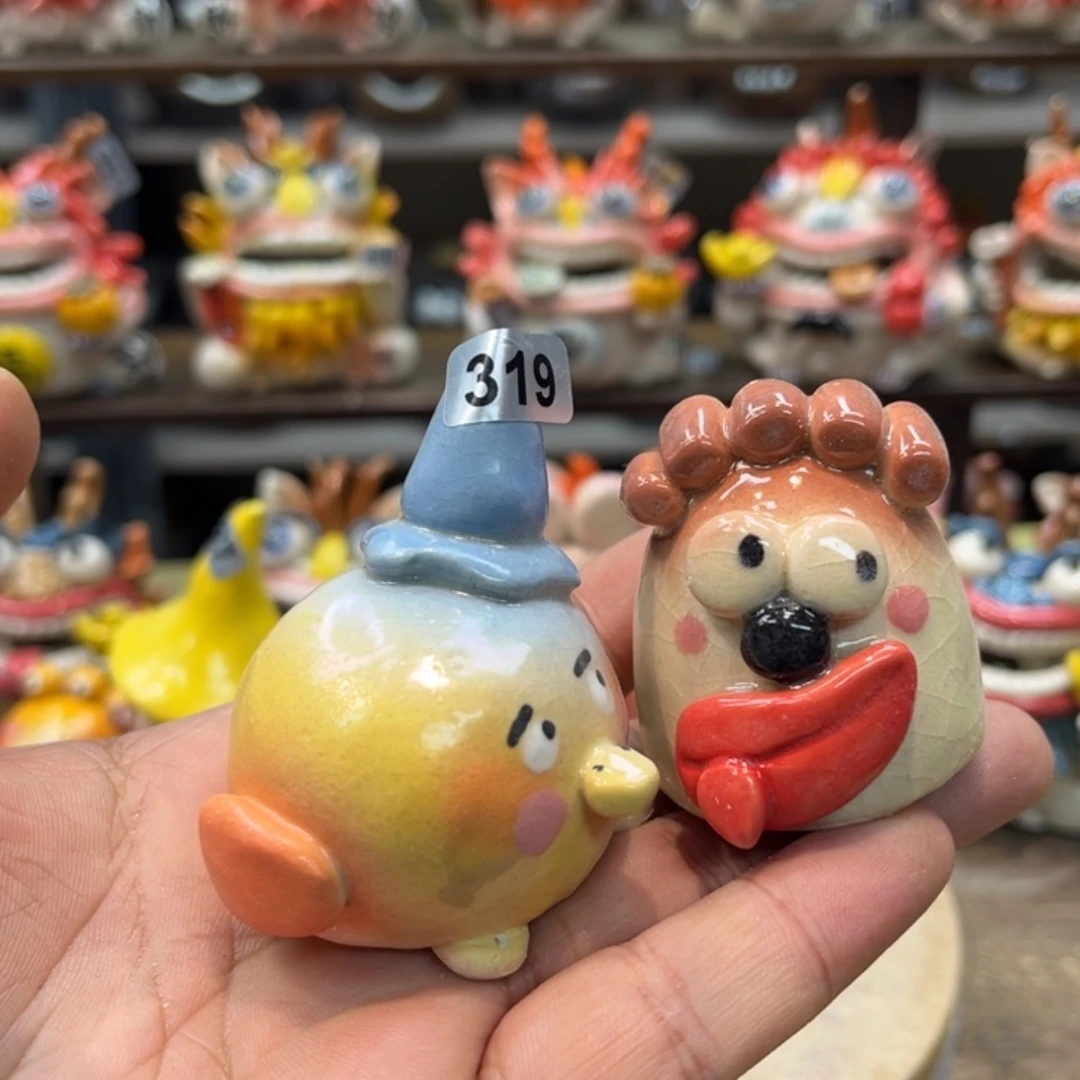 摆件纯手工抽象陶瓷摆件福利组合319