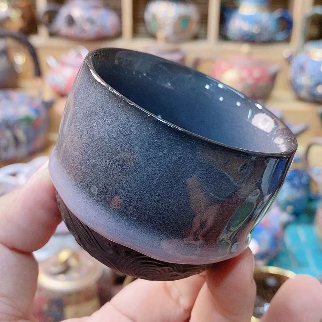 粗陶志野柴烧茶器