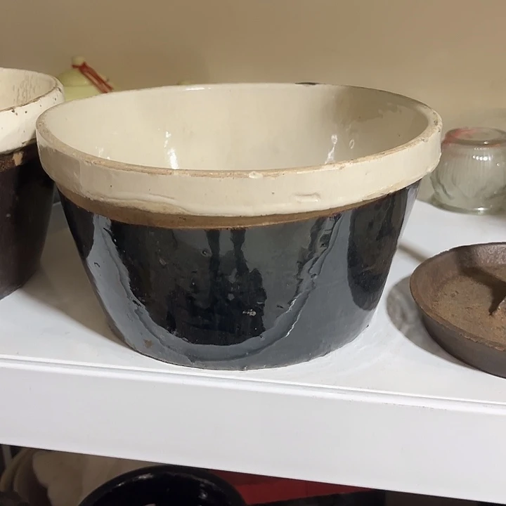 沈***松大叶紫檀（黑酸枝木类）黑釉色小盆