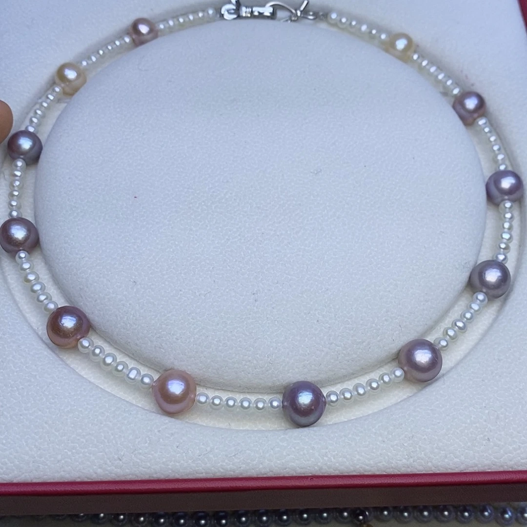 项链未镶嵌淡水珍珠4-5/10-11m