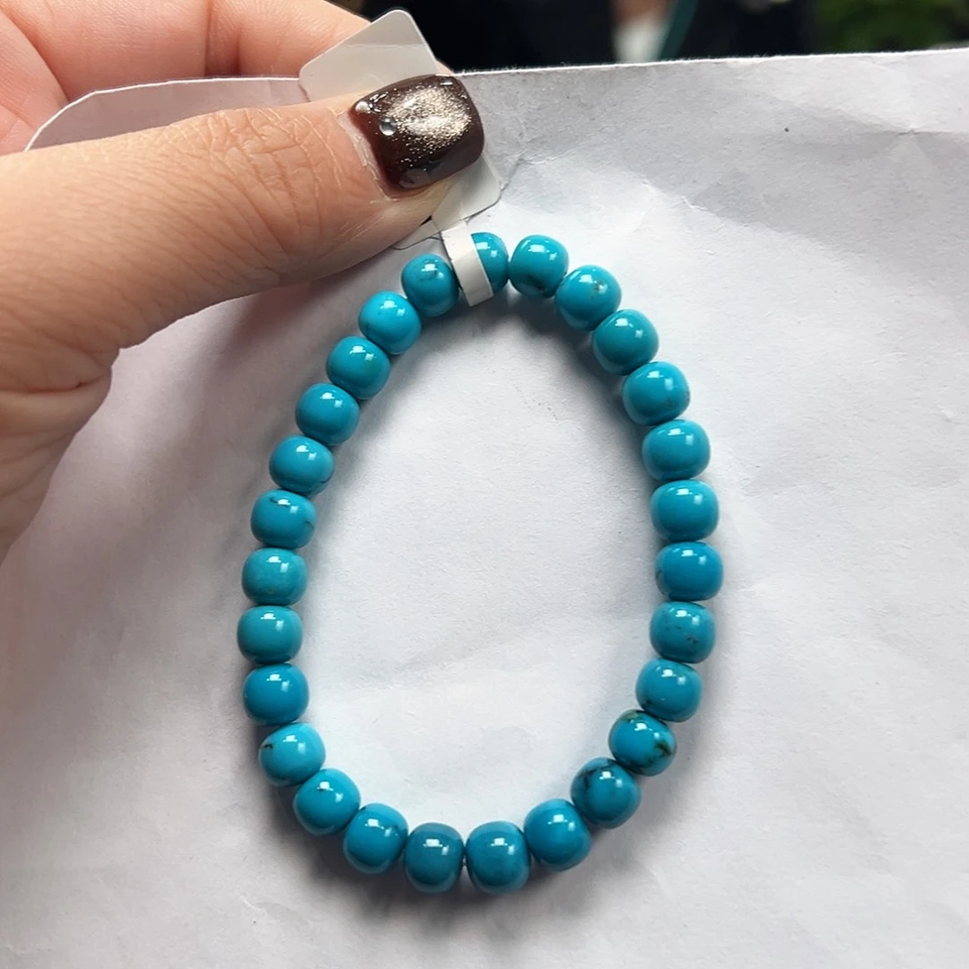 未镶嵌绿松石手串卡7➕