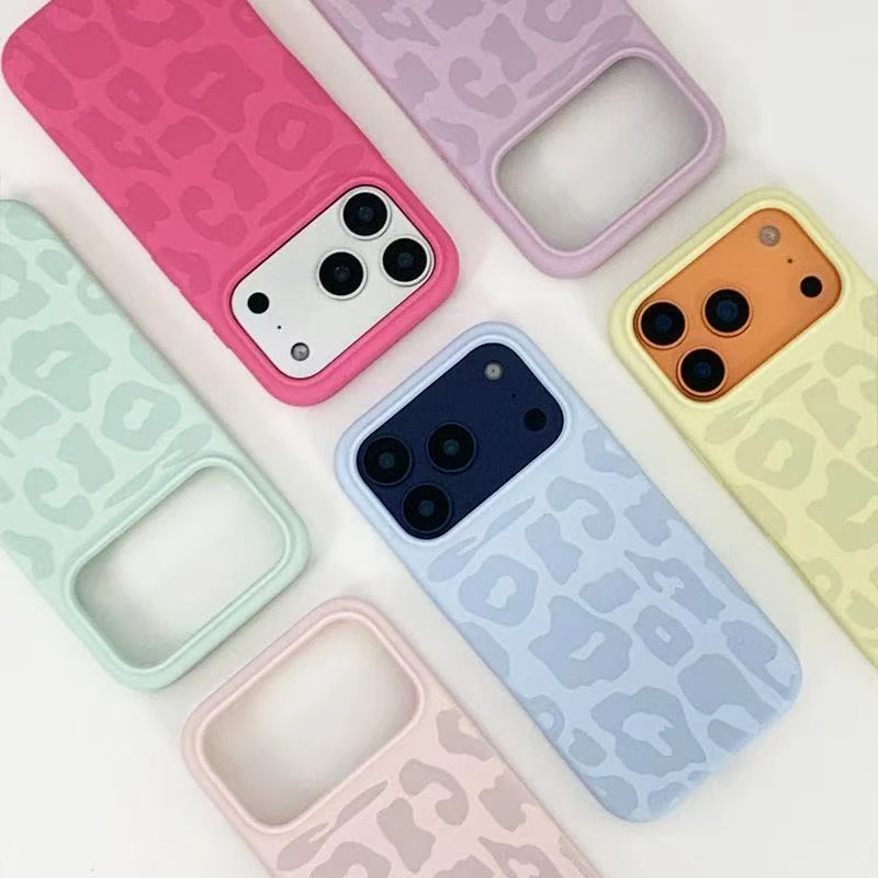 闪度侠创意豹纹圈圈适用iPhone17pro液态手机壳硅胶苹果16/15大孔