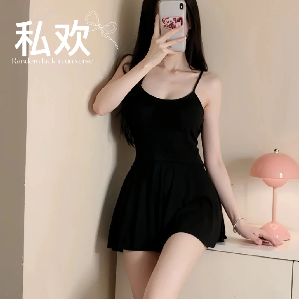 极简（80-220斤）纯情高级感大码时尚简约吊带裙睡裙