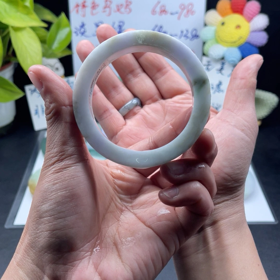 【闪购商品】定制翡翠57-59正圈未镶嵌手镯