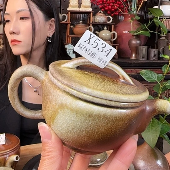 纯柴烧手工壶160容量微暇
