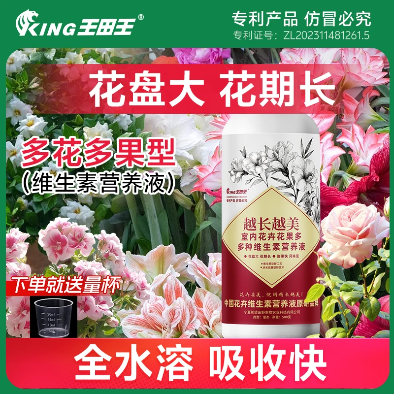 王田王开花素型花卉盆栽观花植物蝴蝶兰三角梅肥料维生素营养液