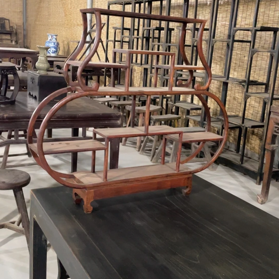 木（非红木类）纯实木小博古架