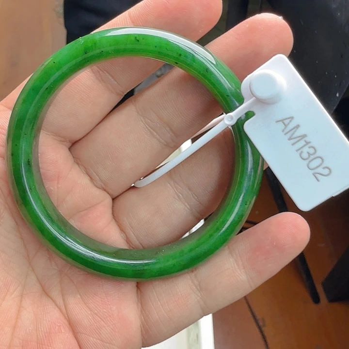 和田玉（碧玉）手镯未镶嵌58