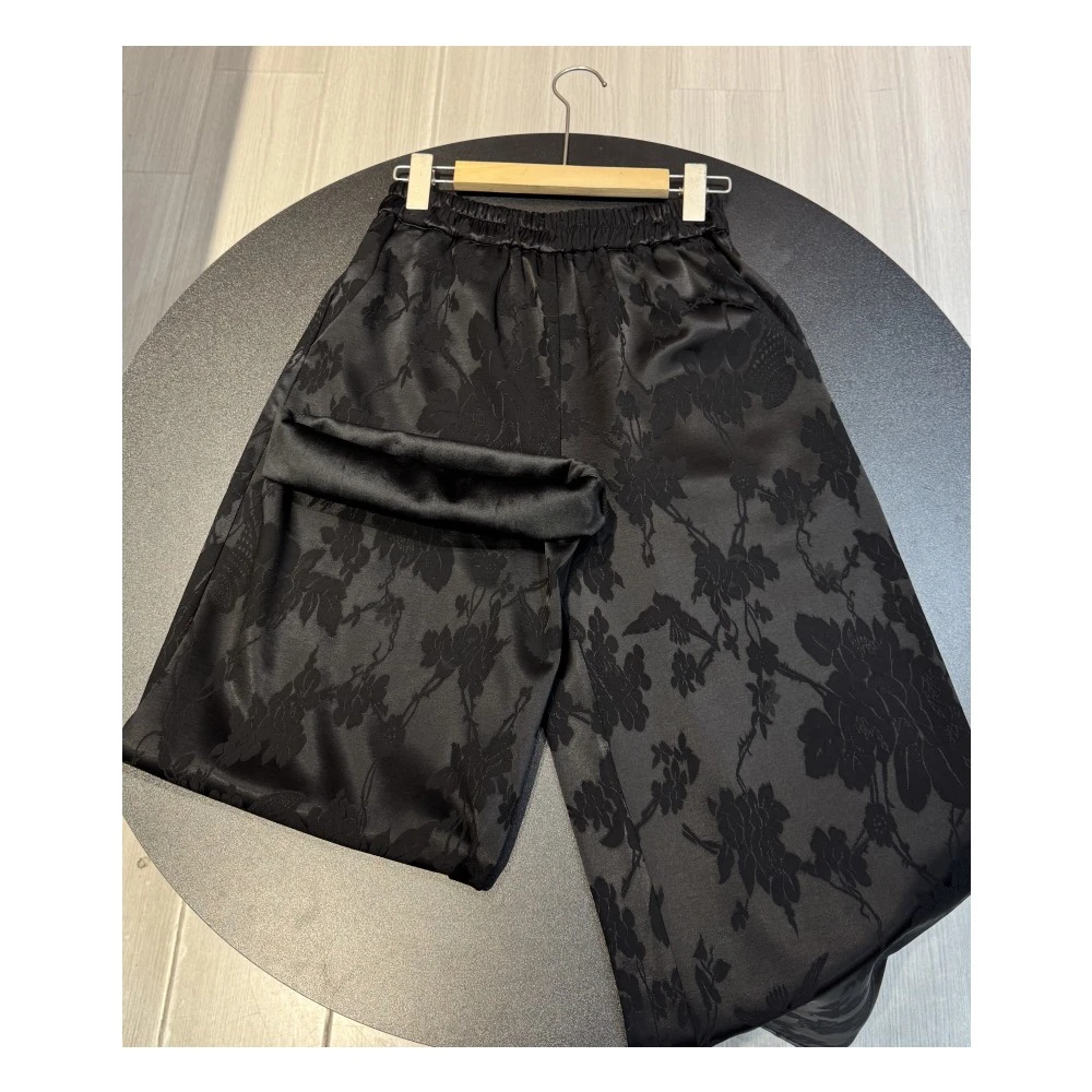 最爱 “ 加绒 ” 30姆米丝 新中式女装加绒加厚直筒休闲长裤