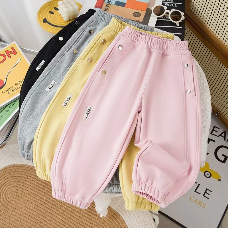 运动裤通用运动风运动裤长裤宝宝洋气中大童薄款春秋宽松