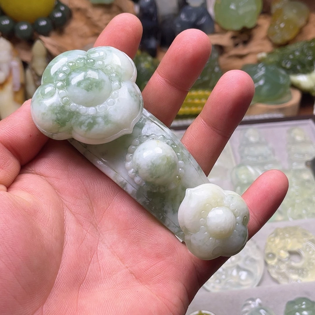 未镶嵌蛇纹石玉珠宝奇石用****3