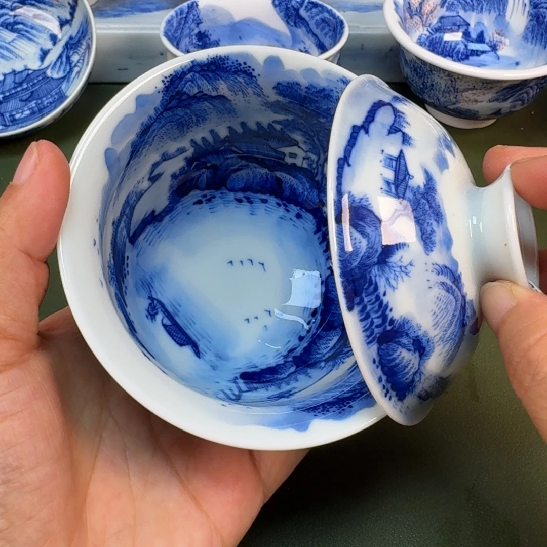 陶景德镇纯手绘茶具圆圆260