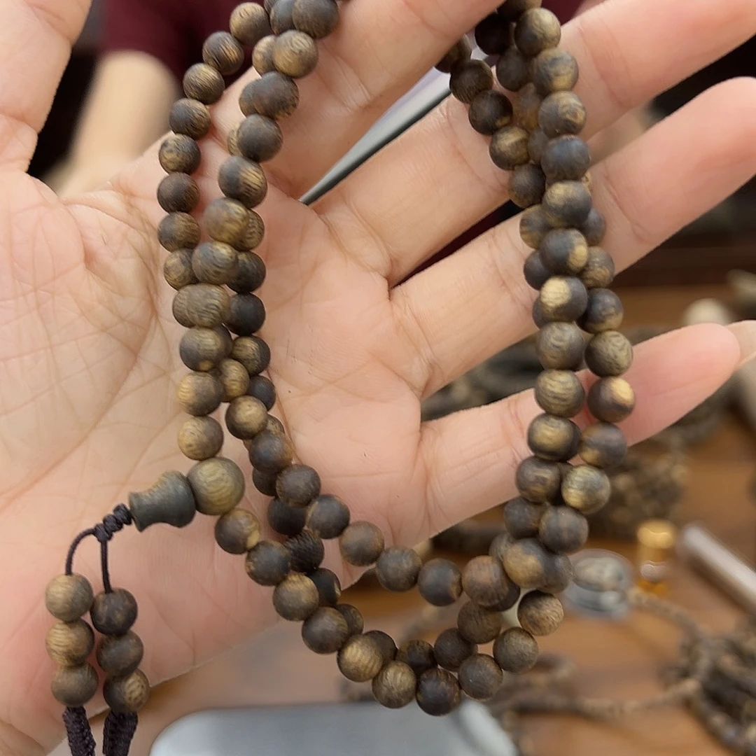 沉香香囊沉香沉香海南乌身06圆珠多圈多样性发一13