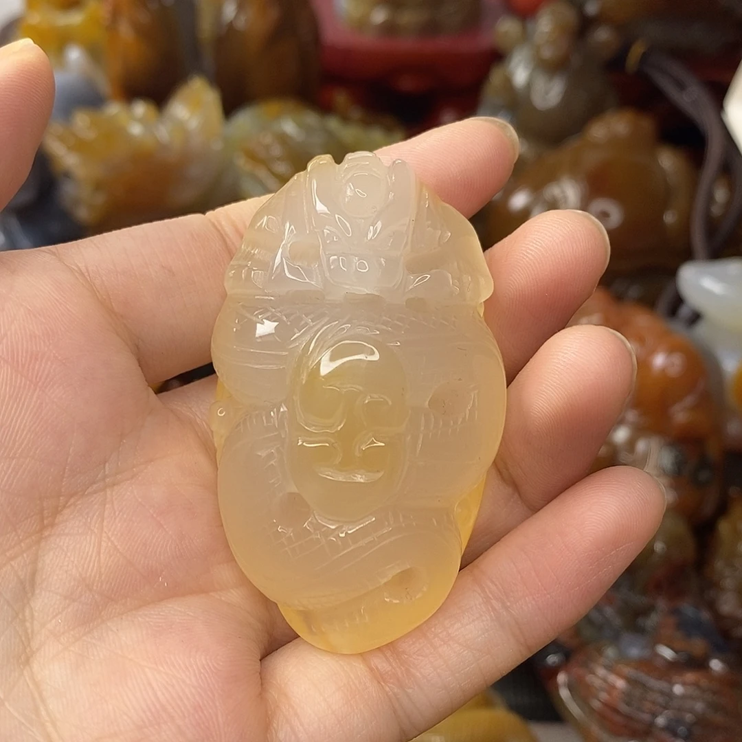 未镶嵌手把件玛瑙/玉髓