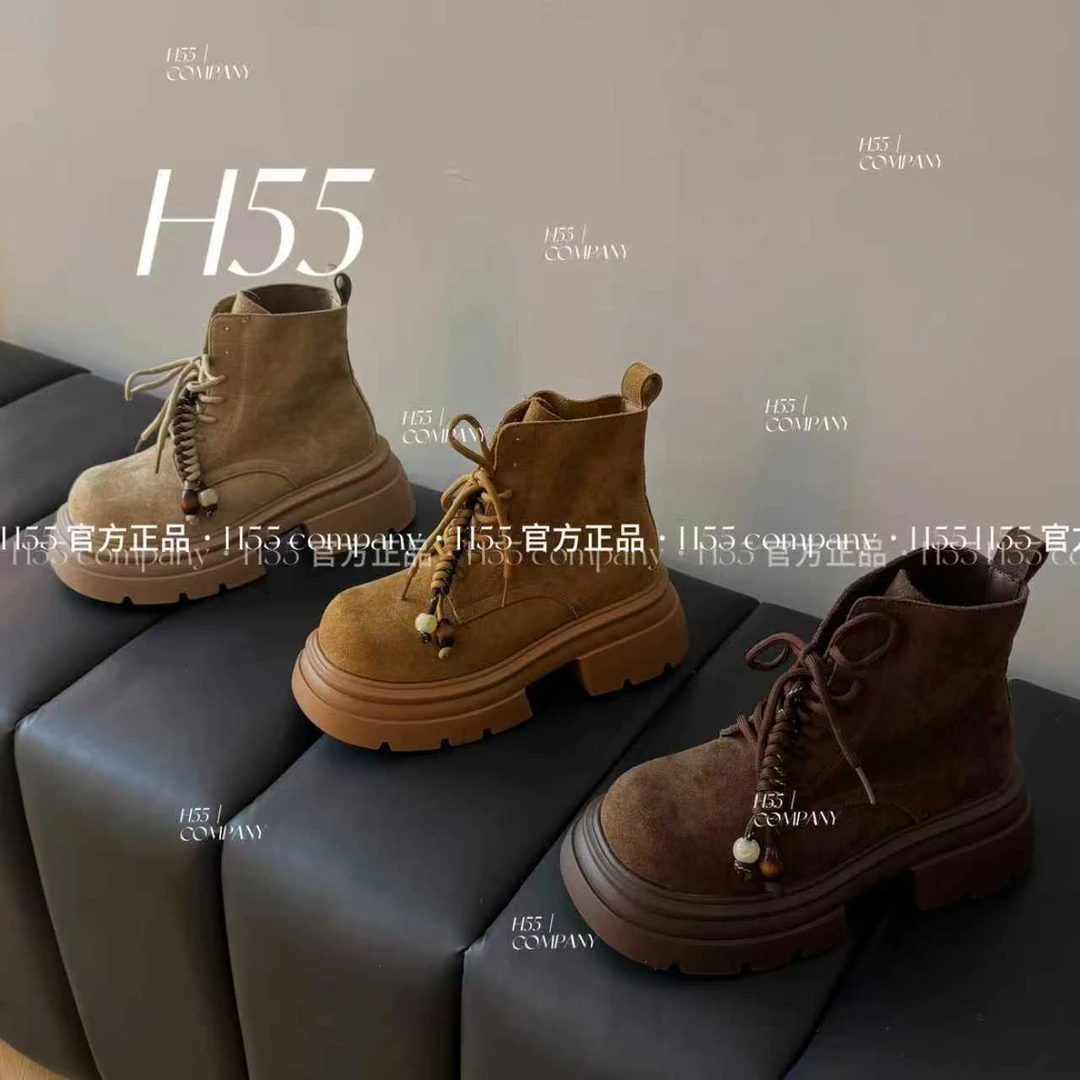 【NQ】甜巧夹心 | 复古厚底马丁靴6cm36-2735【N】