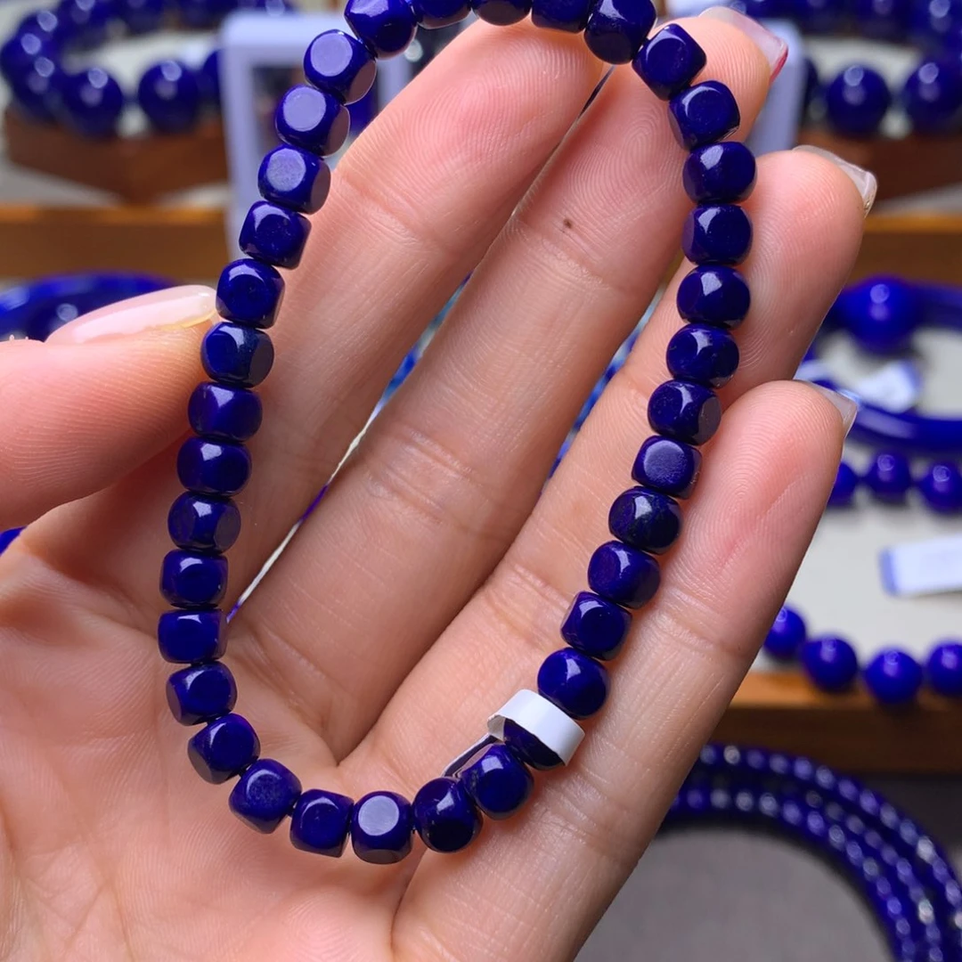 青金石手串未镶嵌吉****慢5mm