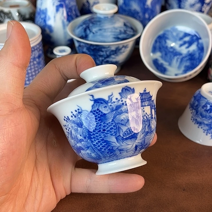 瓷片景德镇全手工手绘陶瓷