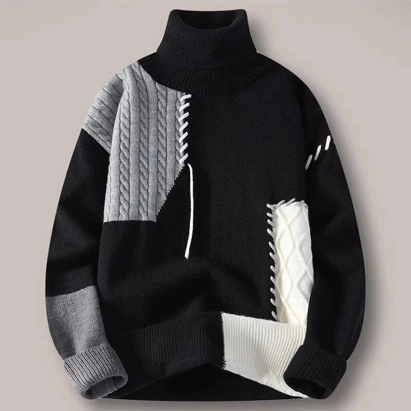 仓石一树潮流韩版加厚毛衣男士2025秋冬新款时尚百搭宽松针织衫潮