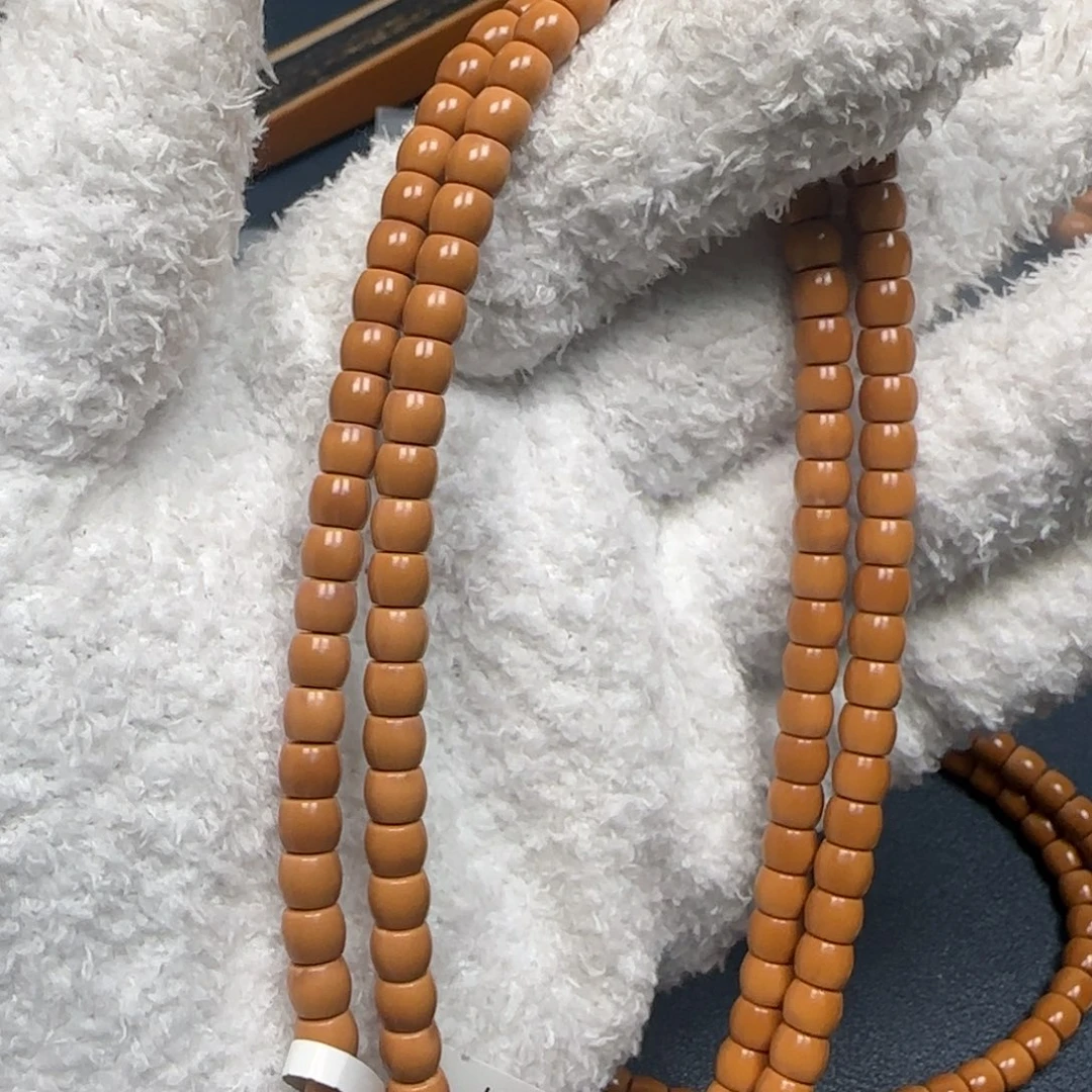 手串橄榄核老挝脖挂面无白直切5.7福利