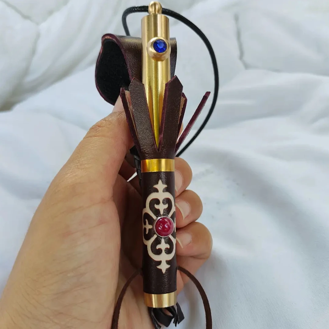 车载金色黑色马鞭时尚民族风印花汽车挂件马鞭子装饰品