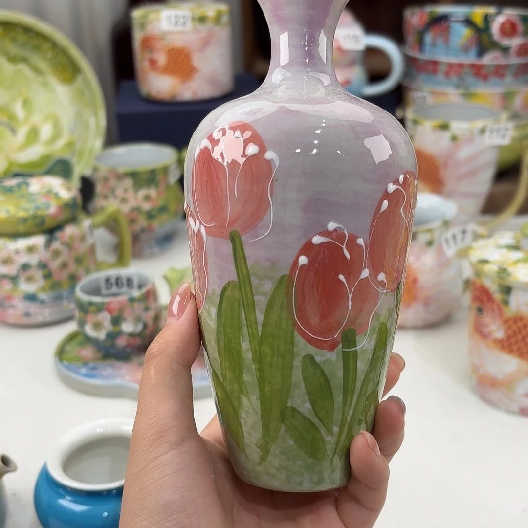 景德镇手绘高温釉下彩陶瓷茶具