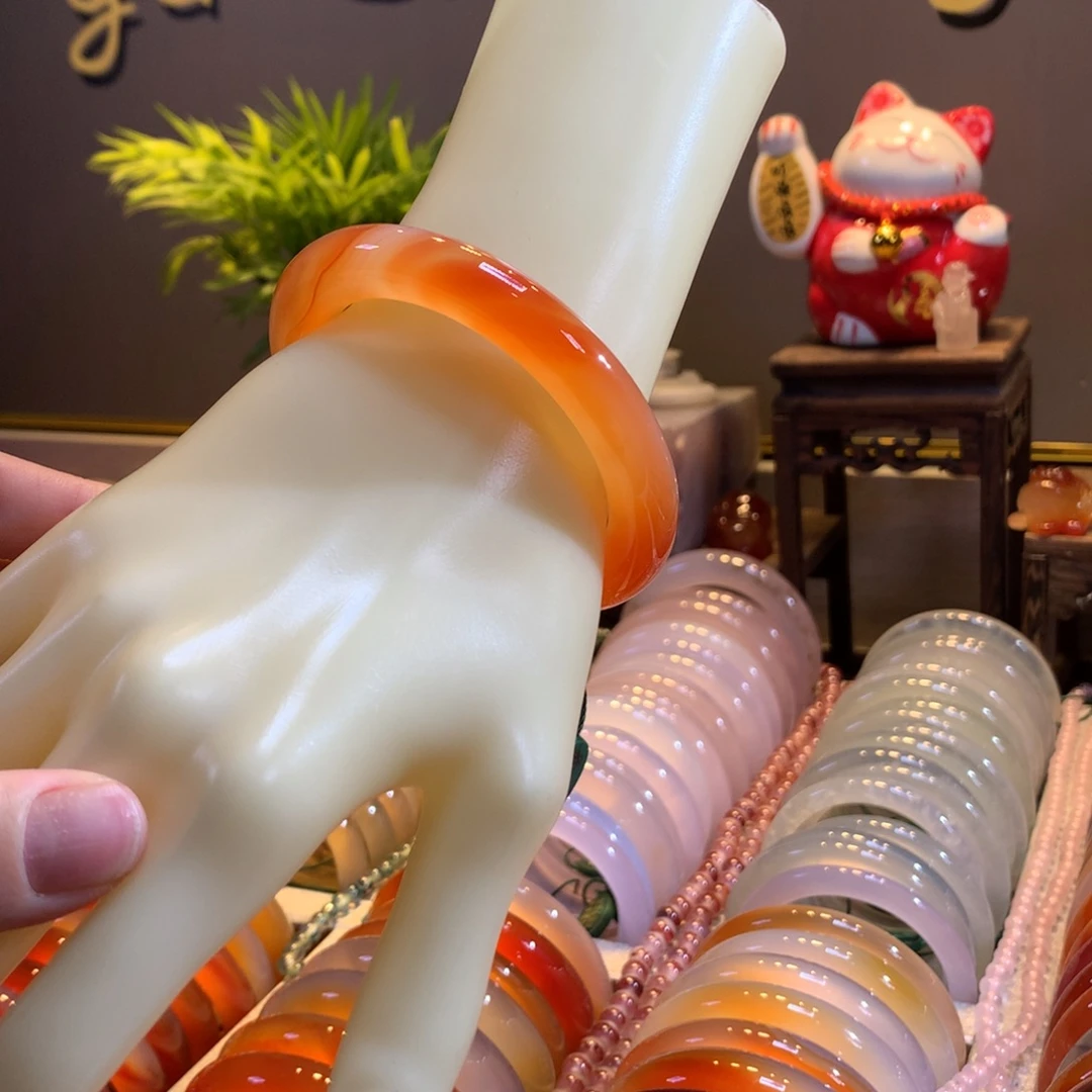 玛瑙/玉髓未镶嵌手镯10号