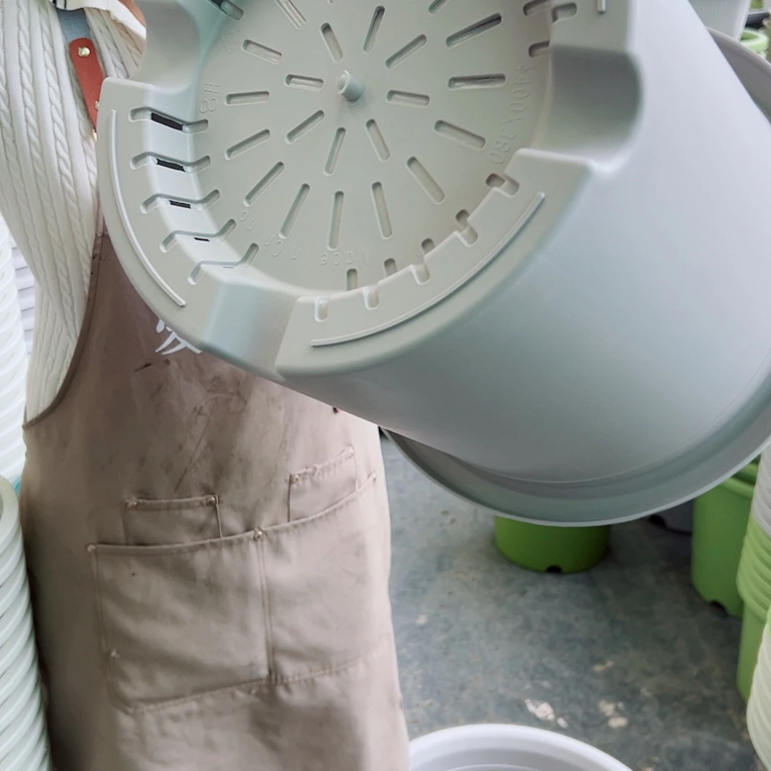 瑕疵四季盆8#灰白色3个无托