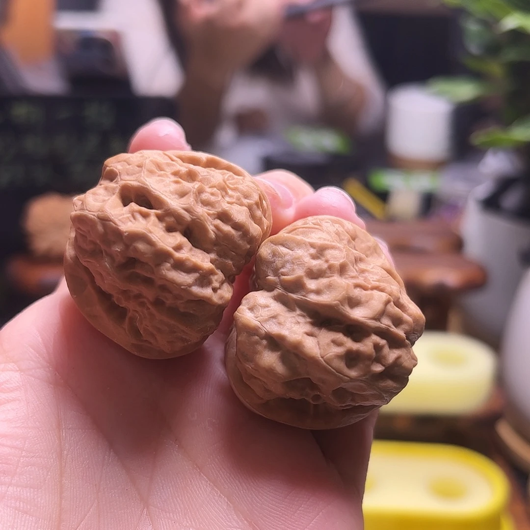 小***王文玩核桃把件37尺全品白茬蛤蟆34