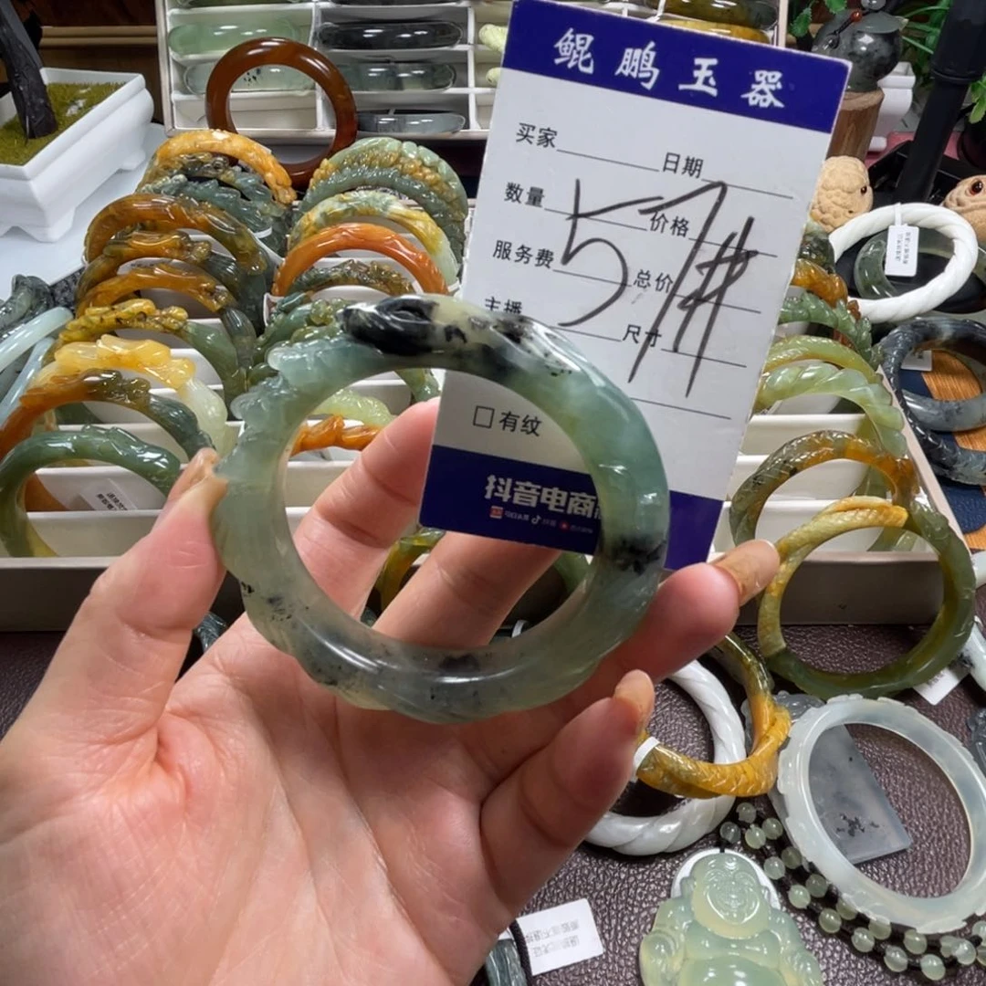 未镶嵌蛇纹石玉手镯