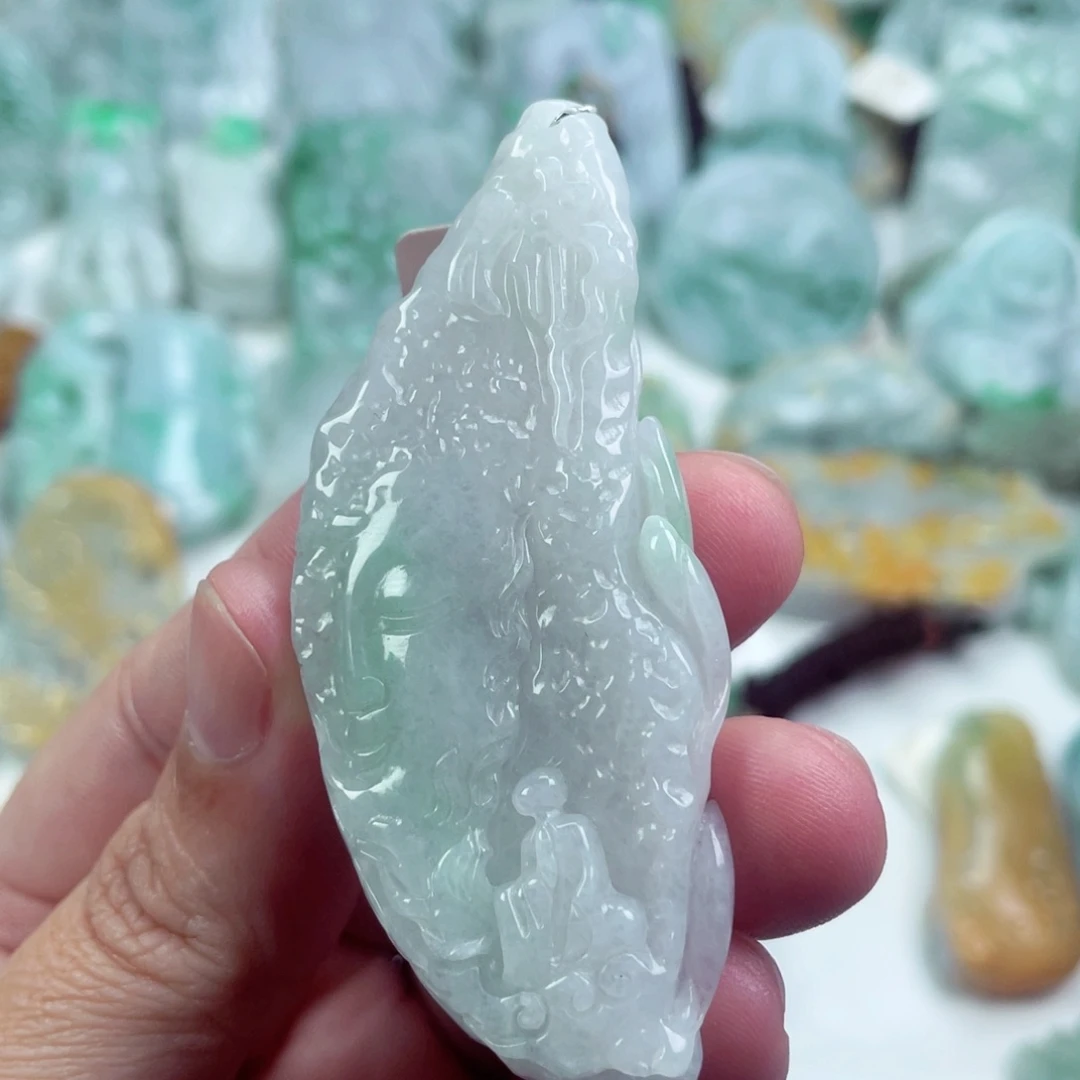 翡翠未镶嵌吊坠(不含链)