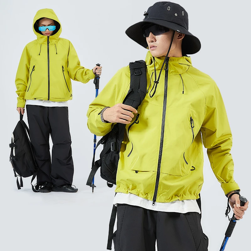 普朗达防风防水男女款秋季新款登山徒步户外进藏骑行款冲锋衣外套