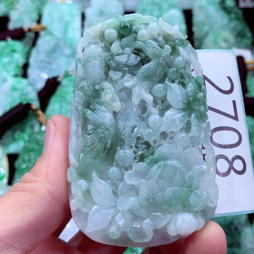 翡翠未镶嵌吊坠(不含链)