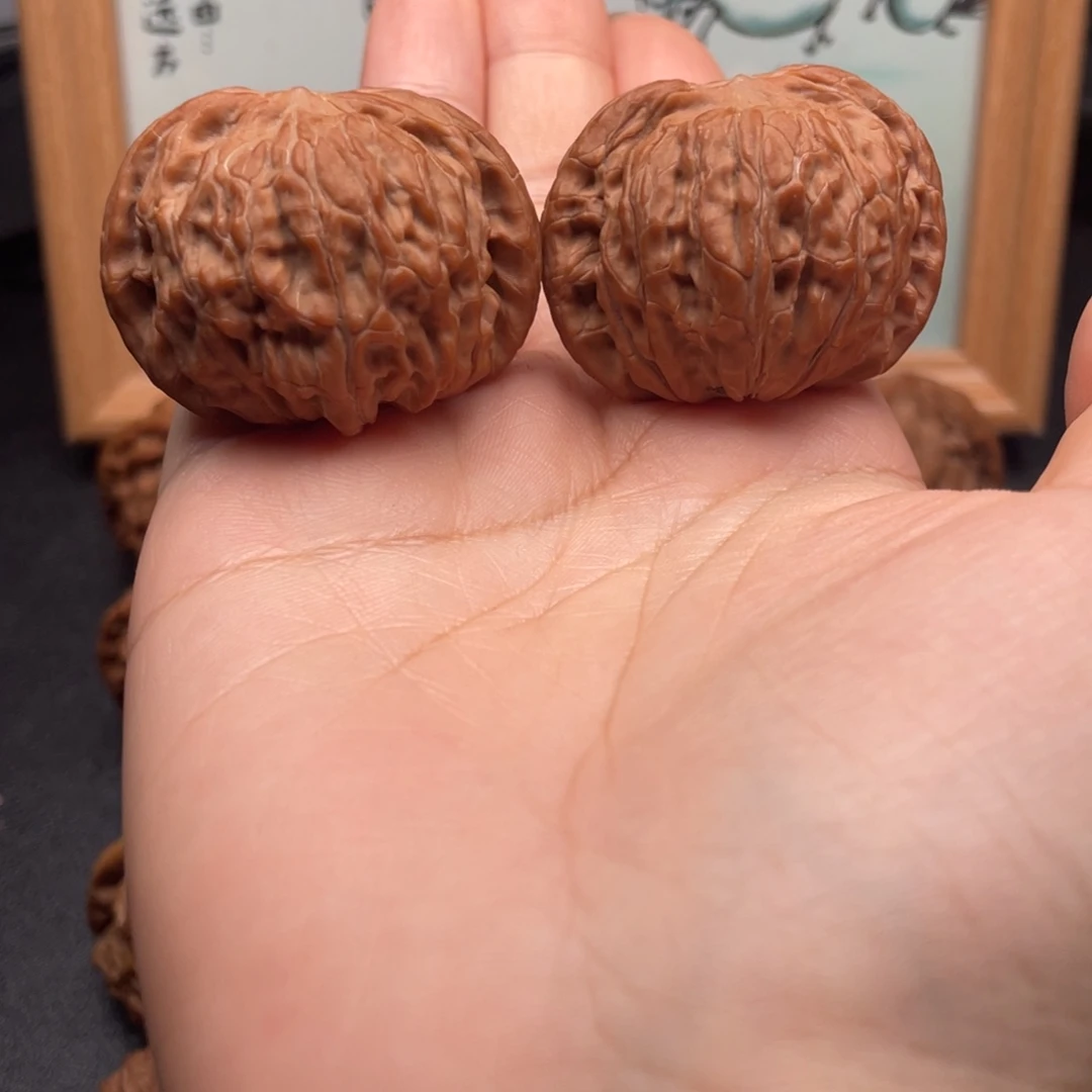 凌***海吊坠文玩核桃40全品磨盘