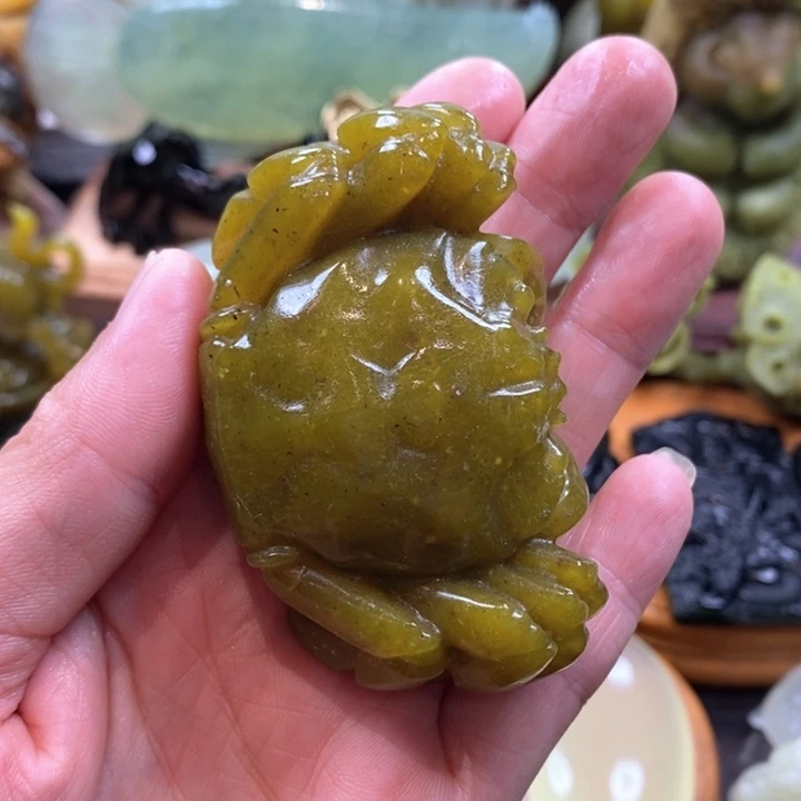 蛇纹石玉未镶嵌手把