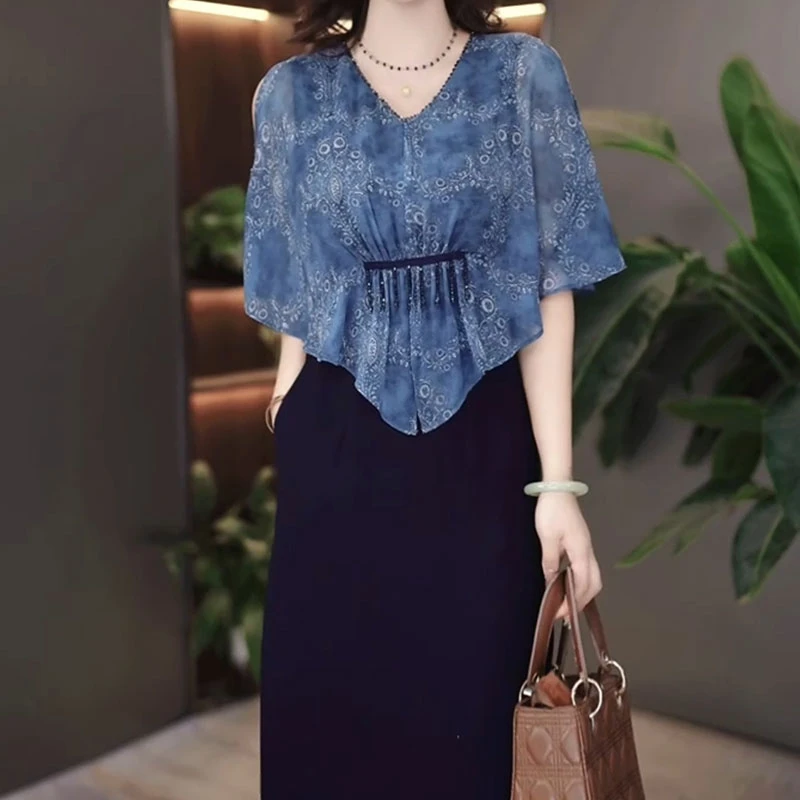 连衣裙2025新款女夏季十三行今年流行爆款气质轻奢短袖高级感