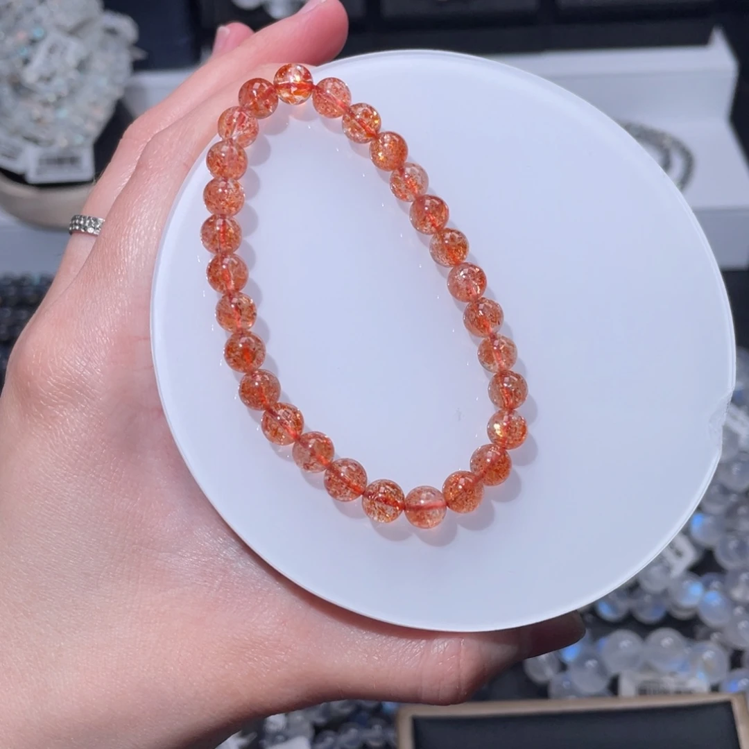 长石手链未镶嵌金太阳6m+