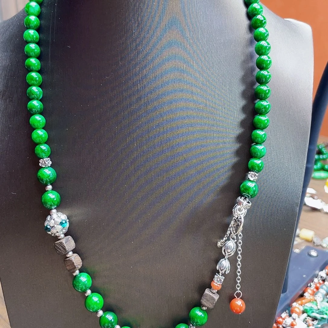 翡翠未镶嵌手链万能链