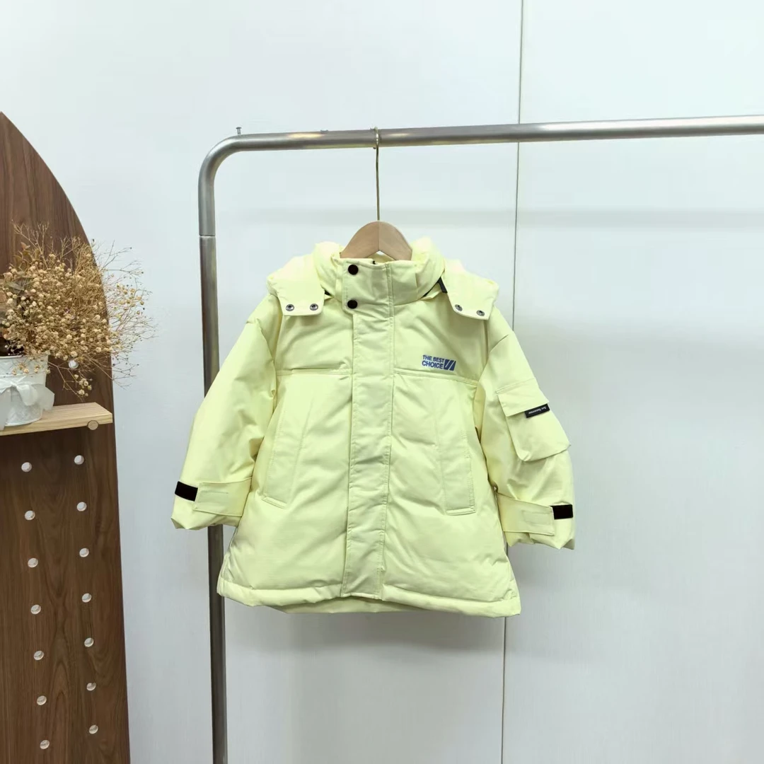 【4295A】黄色时尚羽绒服A5-1