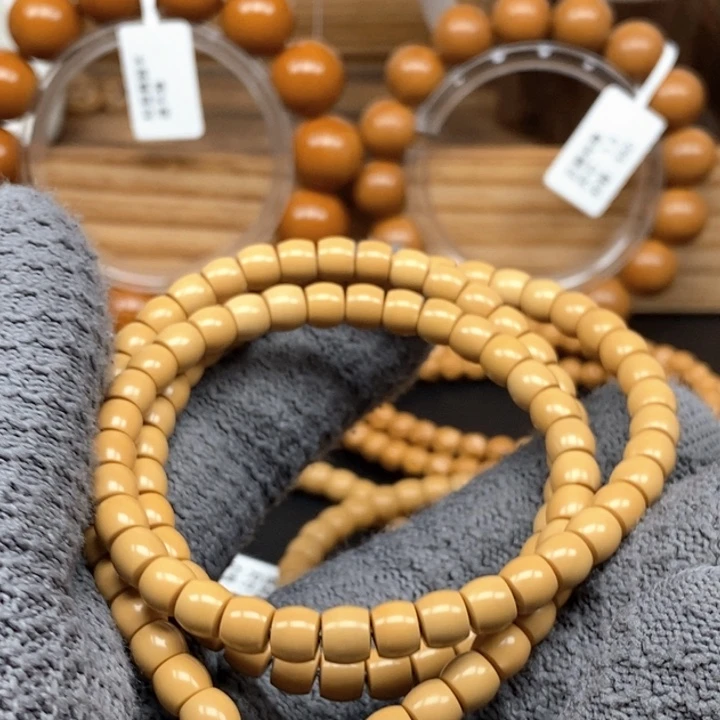 橄榄核手串/手链董**旸6.3老挝核尖直切108