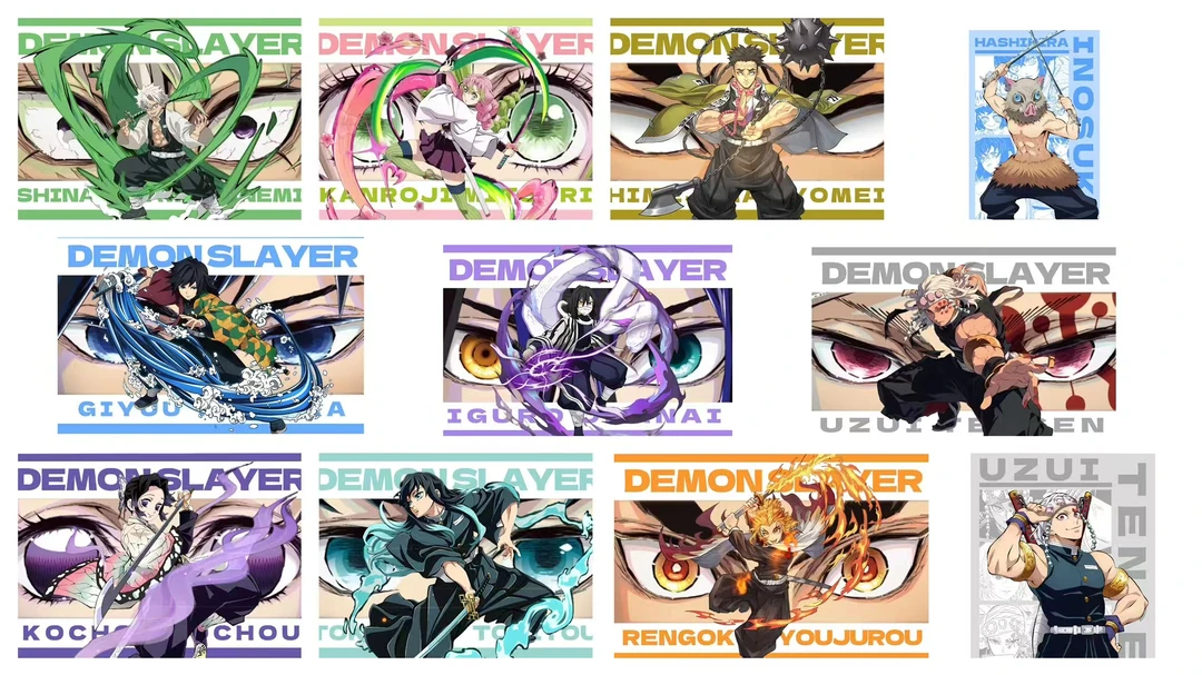 【福福单】鬼灭之刃动漫水晶砖，8*12*1.6，非劣质亚克力